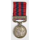 An India General Service Medal 1854-1895 to 271 Pte F. Cullliford, 2nd Bn Som L.I.