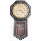 An American Ansonia Clock Co wall clock,