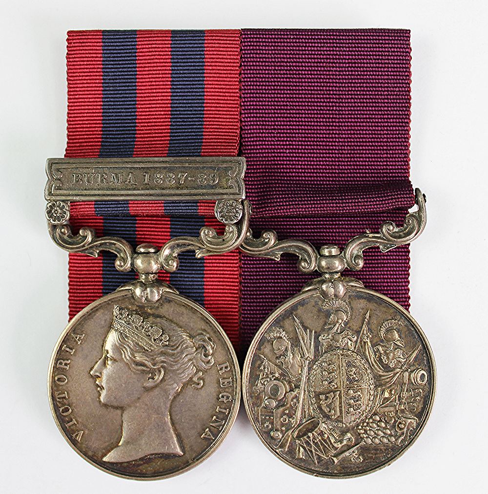 An India General Service Medal pair to 2121 Pte H.