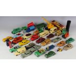 A collection of thirty-six Dinky die cast vehicles etc, to include a 451 Trojan Van 'Dunlop',