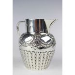 A Victorian silver jug, Atkin Brothers Sheffield 1890,