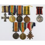 A World War One family medal group comprising, a Military Cross to Capt R. P.