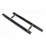 MARITIME INTEREST; An ebony parallel ruler with shaped brass mounts, 45.