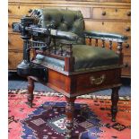 A late Victorian jockey scales / weighing chair by W & T Avery of Birmingham,