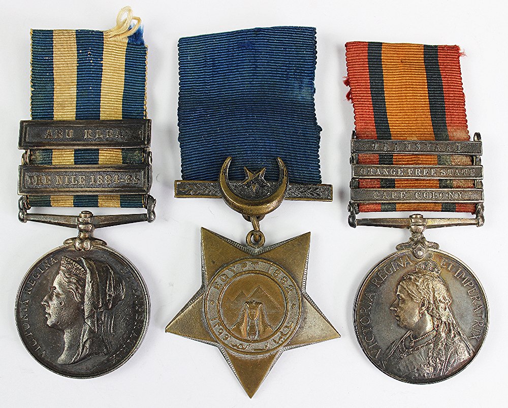 An 1882-89 Egypt Medal trio to 4226 Pte J. Ottoway R.A.M.