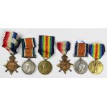 Two World War I trios, comprising 1914-15 Star, BWM and VM, to 13690 Pte H.