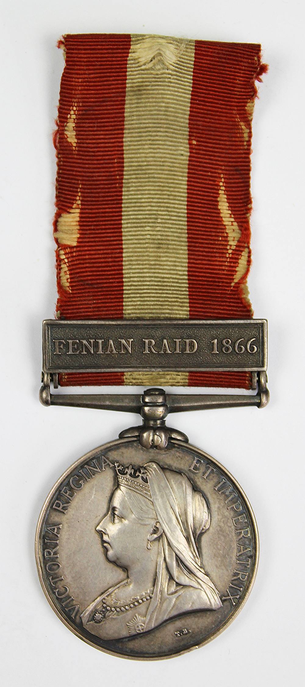 A Canada General Service Medal 1866-1870 to 1501 Gr J. Steele, R.A.