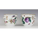 A pair of Meissen Marcolini period ice pails or jardinieres, early 19th century,