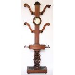 A Victorian mahogany hall stand,