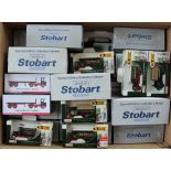 A collection of Atlas Editions Eddie Stobart die-cast vehicles,