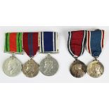 A medal group of three to Ch Inspector Victor H.