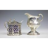 A Victorian silver lidded mustard, Edward Farrell, London 1841,