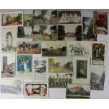 A collection of Edwardian and later postcards,