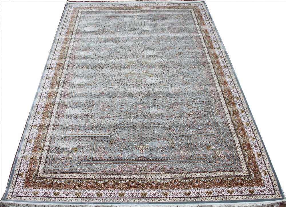 A Kashmir bamboo silk rug,