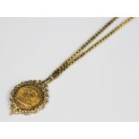 A George V gold sovereign dated 1911,