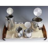 A Picquot Ware stainless steel tea and coffee service,