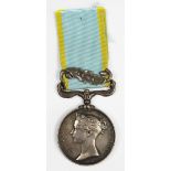 A Crimea Medal 1854-1856 to Pte Chas Reynolds 30th Ft, with Alma clasp,