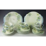 A selection of Villeroy & Boch wares comprising; six teacups, six ash trays, a large fruit bowl,