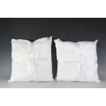 A super king sized duvet set in white, 100% cotton, 300 thread count, to include a duvet,