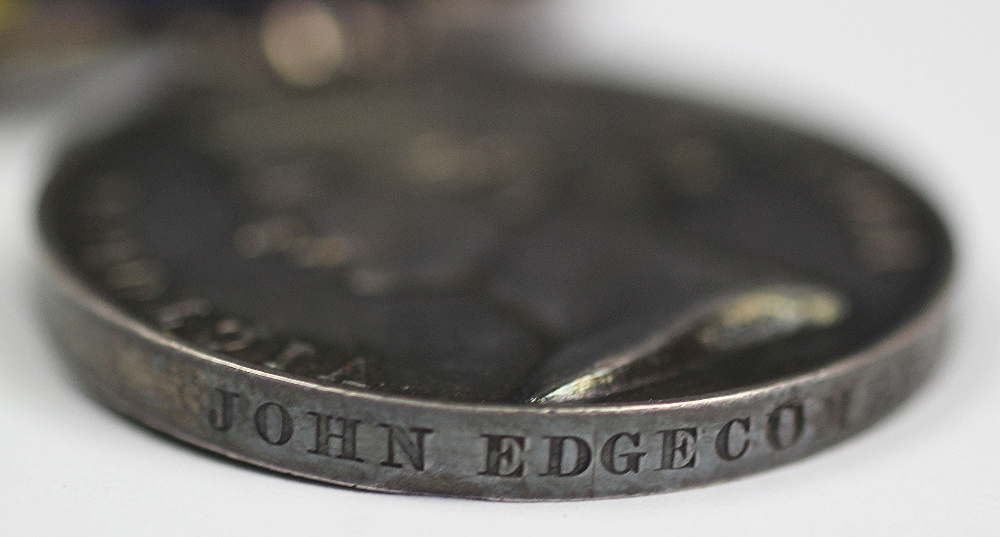 A Punjab Medal 1848-1849 to John Edgecombe 32nd Foot, - Image 3 of 6