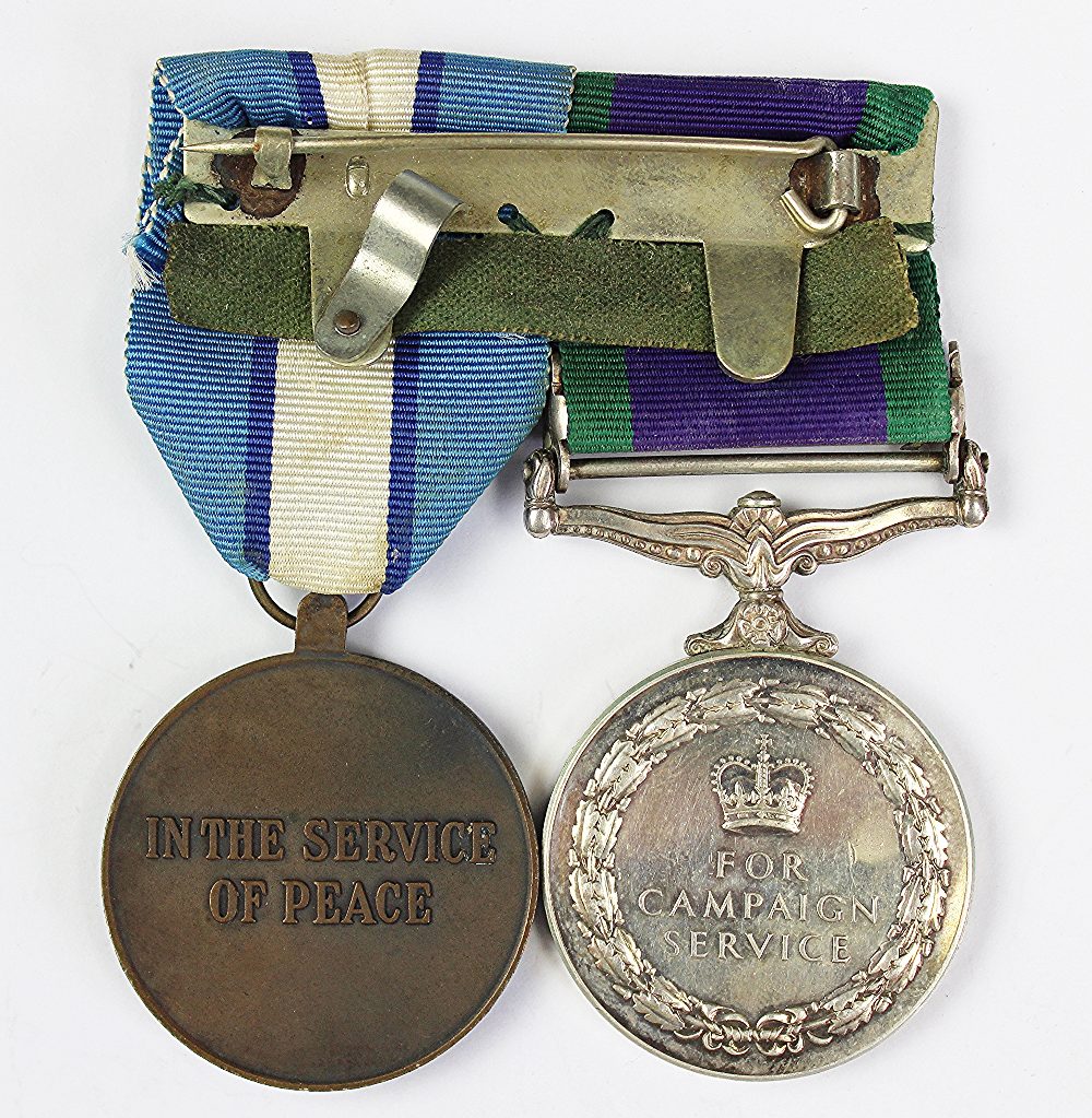 A General Service Medal 1962 and UN Medal pair to 24269260 KGSM J. - Image 2 of 3