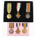 Two World War I trios, comprising 1914-15 Star, BWM and VM, to 24474 Pte G. Cartlidge R. W.