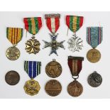 A small selection of American, Irish and other medals, to include an Irish Emergency Service Medal,