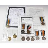 A collection of British War Medals comprising 7882 A. C. Sjt E. Jarrett K.S.L.I; 2.Lieut J. B.