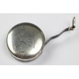 A Victorian silver tape measure, James Chesterman & Co, Sheffield 1899,