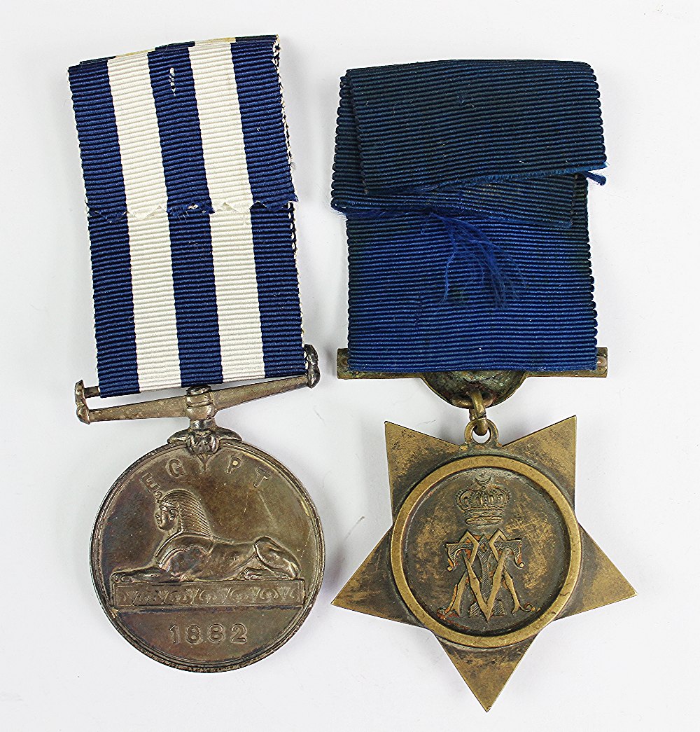 An 1882-89 Egypt Medal pair to 1686 Pte J. - Image 2 of 5