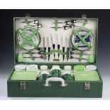 A vintage Brexton picnic set with complete interior, 15.