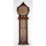 A 19th century Admiral Fitzroy 'Royal Polytechnic' oak barometer,