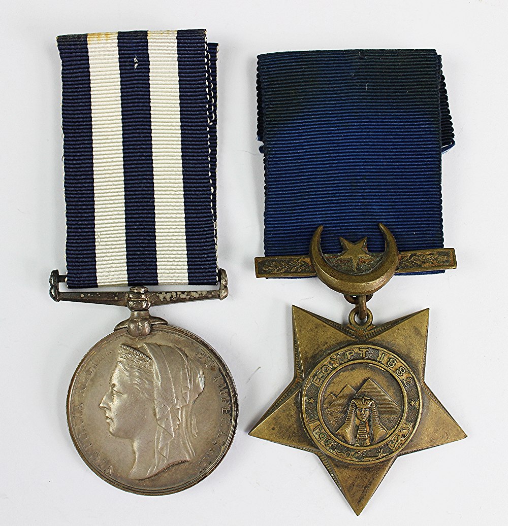 An 1882-89 Egypt Medal pair to 1686 Pte J.