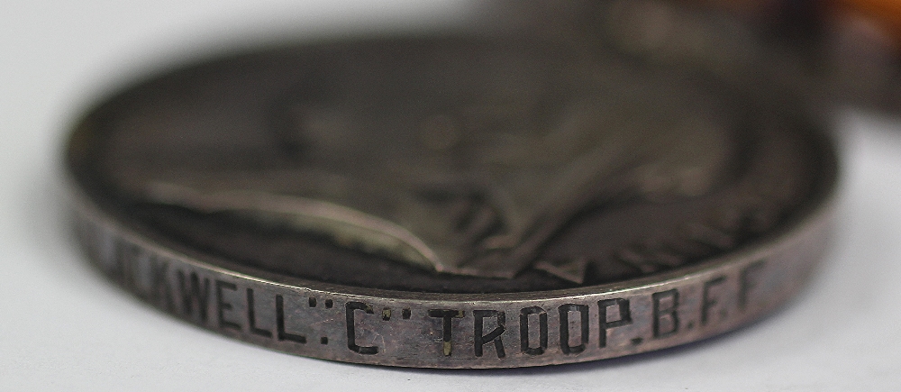 A British South Africa Company Medal 1890-1896 to Troopr J. Blackwell, 'C' Troop B.F. - Image 4 of 4