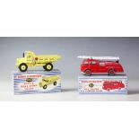 A Dinky Supertoys 955 Fire Engine; with a 965 Euclid Rear Dump Truck,