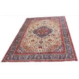 A Persian Tabriz wool carpet,