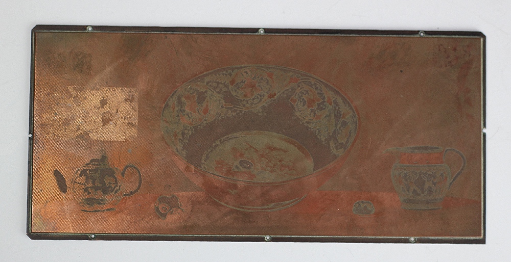 A willow pattern circular trial plate, - Image 5 of 6