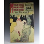 After Henri De Toulouse Lautrec, Four colour prints, Moulin Rouge, Jane Avril,