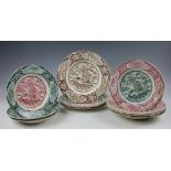 Three Glasgow Pottery bowls, J. & M.P. Bell & Co. Ltd, 'Ikan China' pattern, Rd.No.138769, 22.