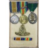 A World War I medal trio to Major G. W. Daynes Norfolk R.F.