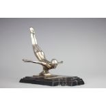 An Art Deco Art Metal Works 'Female Bather Diving' sculpture, dated 1934,