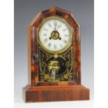 A late 19th century American Jerome & Co mantle clock,
