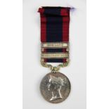 A Sutlej Medal 1845-46, with Moodkee verso, to William Mawcombe 9th Reg't,