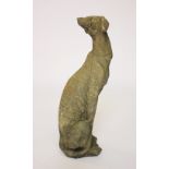 A reconstituted stone model of a dog,