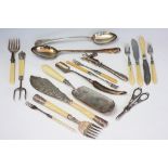 A selection of silver plated cutlery to include,