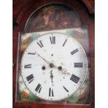 A George III oak and mahogany eight day longcase clock, the 35.