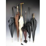Six Victorian and Edwardian parasols,