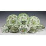 An Enoch Wedgwood Asiatic Pheasant pattern 135 piece part dinner service comprising;