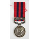 An India General Service Medal 1854 to 440 Pte James Spooner 2/9th Foot,