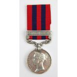 An India General Service Medal 1854 to 42 Pte Chas Greenfield 2/9th Foot,